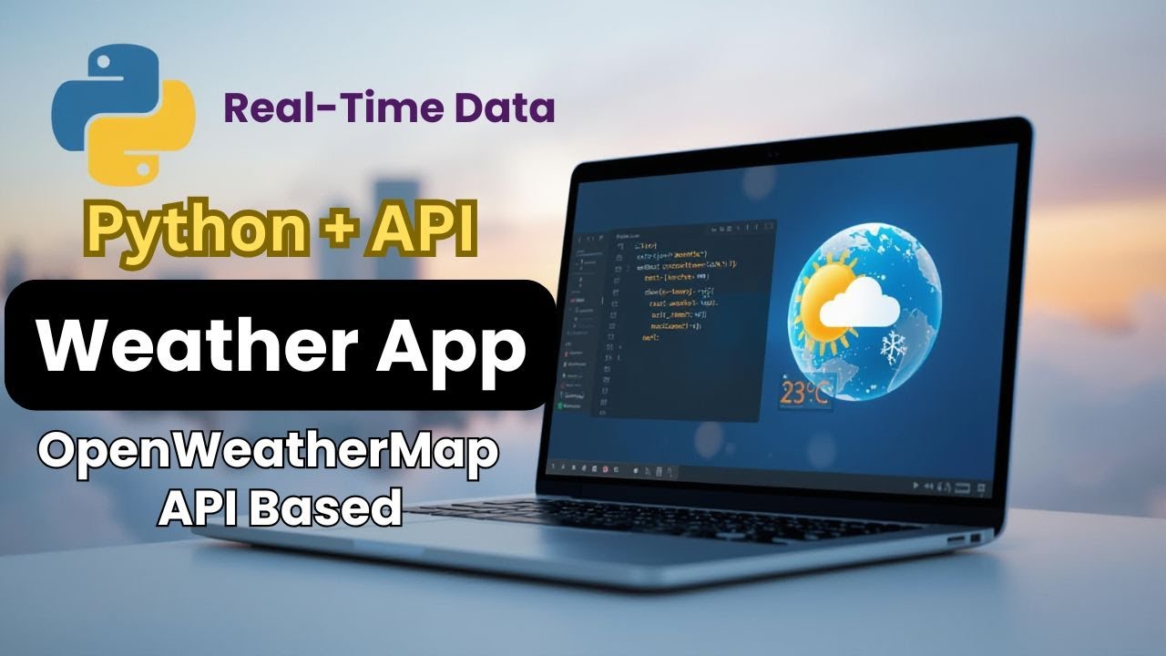 Build a Weather App using Python & OpenWeatherMap API - Python Projects - Python API Tutorial