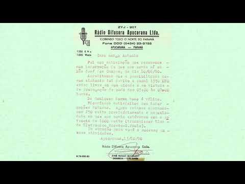 Rádio Difusora 1550 kHz - Apucarana PR -  01/12/1981