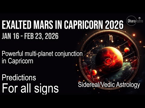 Mars transit in Capricorn 2026 | Jan 16 | Vedic Astrology Predictions #astrology #sidereal