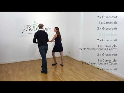 Salsa 1 (NY Style/auf Linie) einfache Figurenkombination (Beispiel 1) - gezählt & getanzt ohne Musik