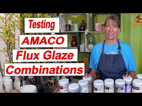 Testing 7 New Amaco Flux Glaze Combinations