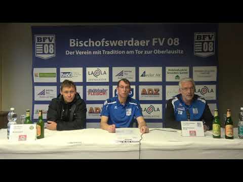Pressekonferenz 15. Spieltag I Bischofswerdaer FV 08 - VfB Auerbach 2:1 (1:0)