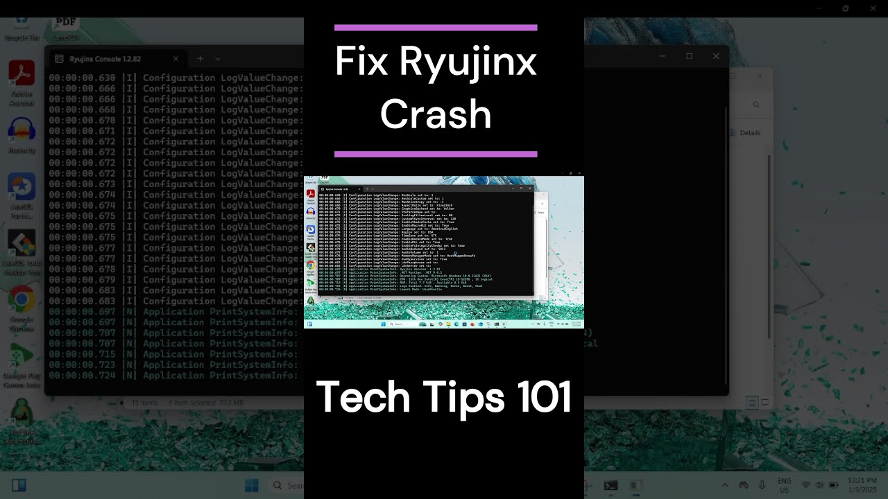 Ryujinx Crash Fixed! Ultimate tutorial in just 30 second