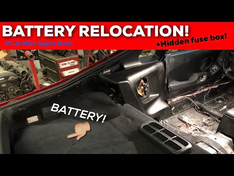 PT.31 | MKIV TOYOTA SUPRA BUILD | Battery / Fuse box relocation!