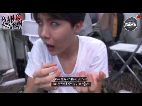 [ENG] 160430 [BANGTAN BOMB] j-hope is trying to wear contact lenses.