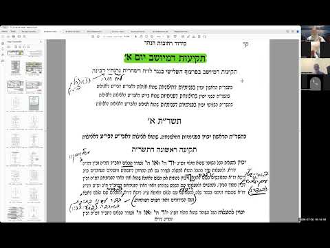הרב יואל חקון - ראש השנה תשפ״ז - שופר - שיעור 03 - סידור.