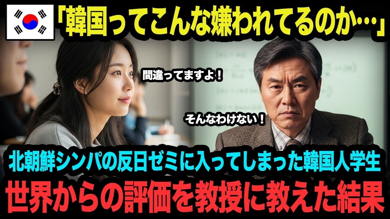 【海外の反応】憂国韓国人大学生「韓国はこんなに嫌われていたのか！」→韓国絶賛の反日教授を論破した結果【総集編】