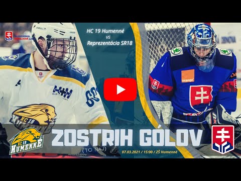 Zostrih gólov (to naj) zo zápasu HC 19 Humenné - Reprezentácia SR18