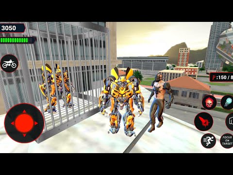 Bumblebee rescue Bumblebee ^_^ Grand Robot Bike Transform City Attack *  Android  Gameplay