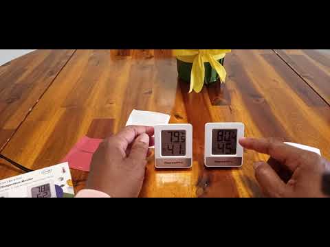 ThermoPro TP49 2 Pieces Digital Hygrometer Indoor Thermometer