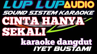 Download lagu CINTA HANYA SEKALI IYETH BUSTAMI KARAOKE DANGDUT mp3