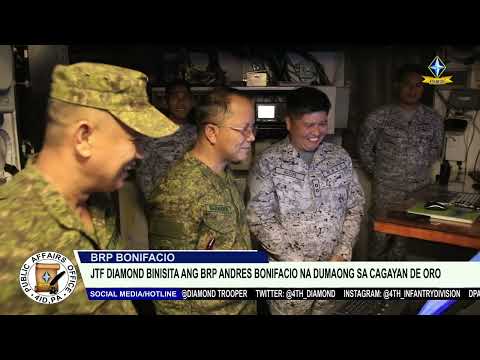 JTF Diamond binisita ang BRP Andres Bonifacio na dumaong sa Cagayan de Oro