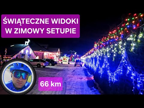 Świąteczne widoki w zimowym setupie. 66 km, Dębica--Luszowice.