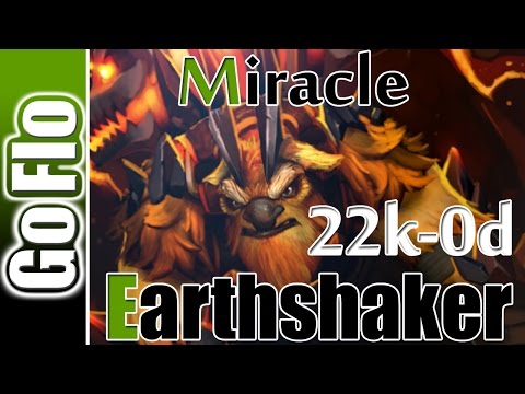 Earth Shaker Miracle 22-0 AMAZING Gameplay 6.88c Dota 2
