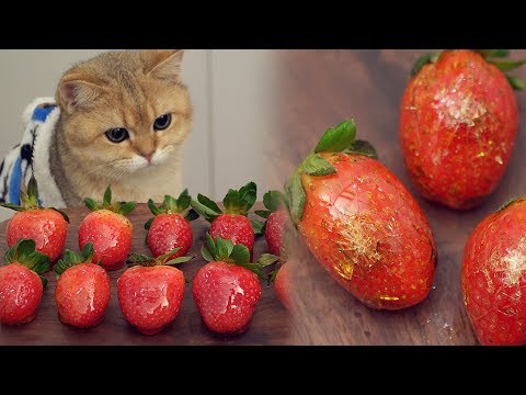 Candied Strawberry Recipe (Tanghulu Candied Fruit) - フルーツキャンディ