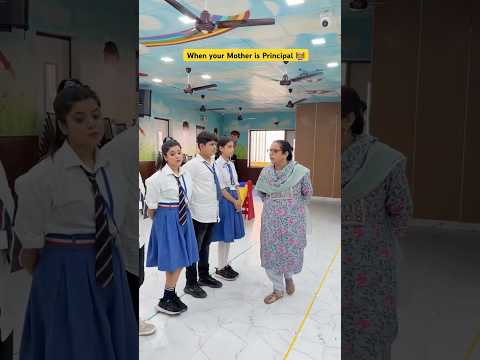 When your mom is principal in your school 🏫 #shorts #sejalgabashorts #school #festivewithshorts