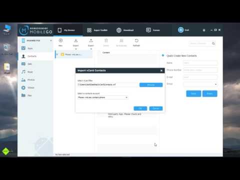 How to Import vCard Contacts to Huawei P10 ?