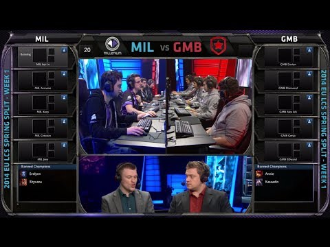 Millenium vs Gambit Gaming | Season 4 EU LCS Spring split 2014 Super week W1D2 | MIL vs GMB G1