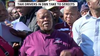 Download lagu Taxi drivers, owners protest in Durban mp3
