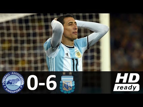 Singapore vs Argentina 0-6 - All Goals & Highlights - International Friendly 13/06/2017 HD
