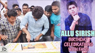 Allu Sirish Birthday celebrations-2017 with fans