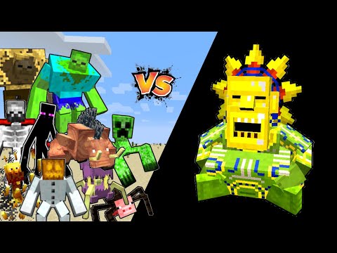 Barako The Sun Chief Vs Mutant Monsters in Minecraft