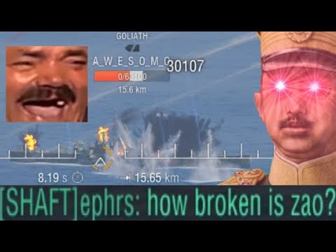 World Of Warships Funny - How Broken Is Zao?