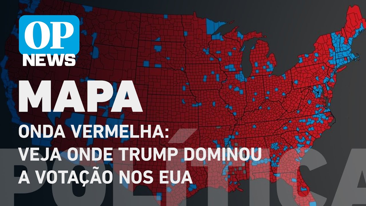 “Onda vermelha”: Veja mapa dos votos por distrito com amplo domínio de Trump l O POVO NEWS