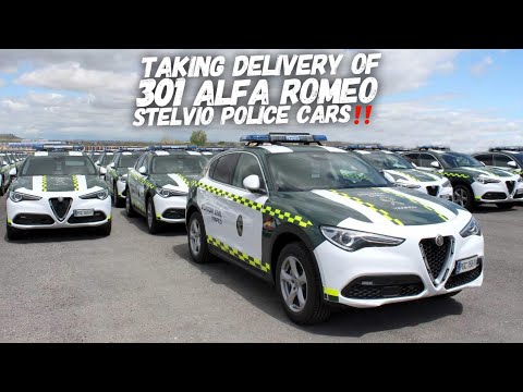 301 Alfa Romeo Stelvio Q4 Cop Cars Delivered To Spanish Civil Guard