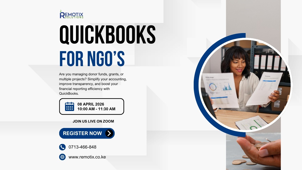 QuickBooks Online Training for NGOs and SMEs