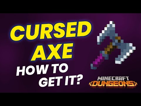 How to get CURSED AXE Unique Minecraft Dungeons, Which Locations It Drops?