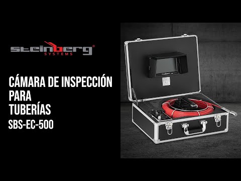vídeo - Cámara de inspección para tuberías - 50 m - 12 LED - pantalla de 7"