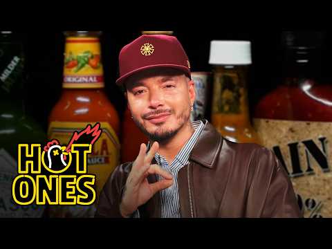 J Balvin Rides A Heat Rollercoaster While Eating Spicy Wings | Hot Ones