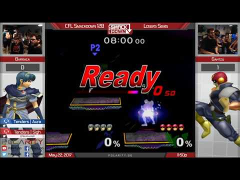 CFL Smackdown 128 Melee - Barraca (Marth) vs Gahtzu (Falcon) - Losers Semis