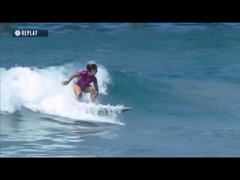 Defay vs. Andrew vs. Hareb - Round One, Heat 2 - Vans US Open of Surfing - Women's 2018