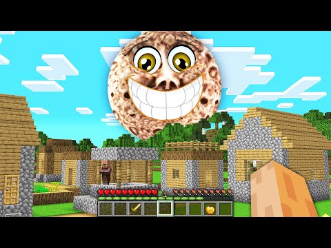 This EVIL MOON began to SMILE in Minecraft !!! Scary Lunar Moon Challenge !!!