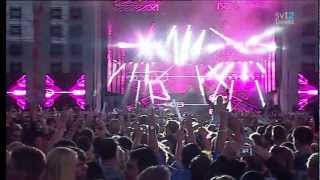 David Guetta playing Afrojack - Can&#39;t Stop Me Feat. Shermanology @Summerburst 2012 [HD]