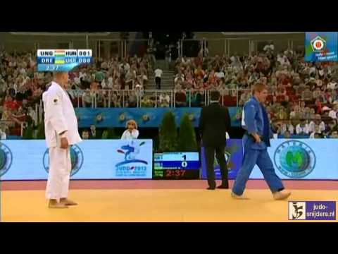 Judo 2013  European Championships Teams: Ungvari (HUN) - Drebot (UKR) [-73kg] bronze