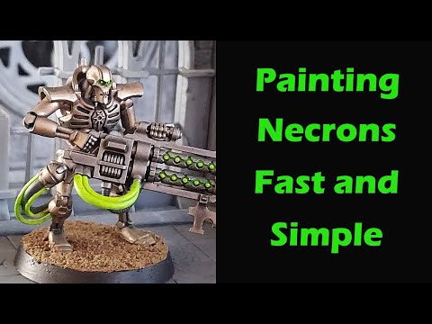 Painting Necrons Fast and Simple -Necrons Immortals, Warhammer 40k