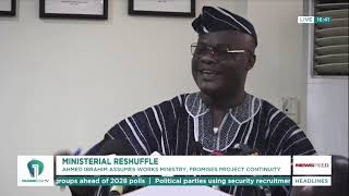 Ahmed Ibrahim Takes Over Works Ministry, Vows to Continue Key Projects