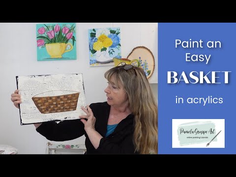 Paint a Basket in Acrylics