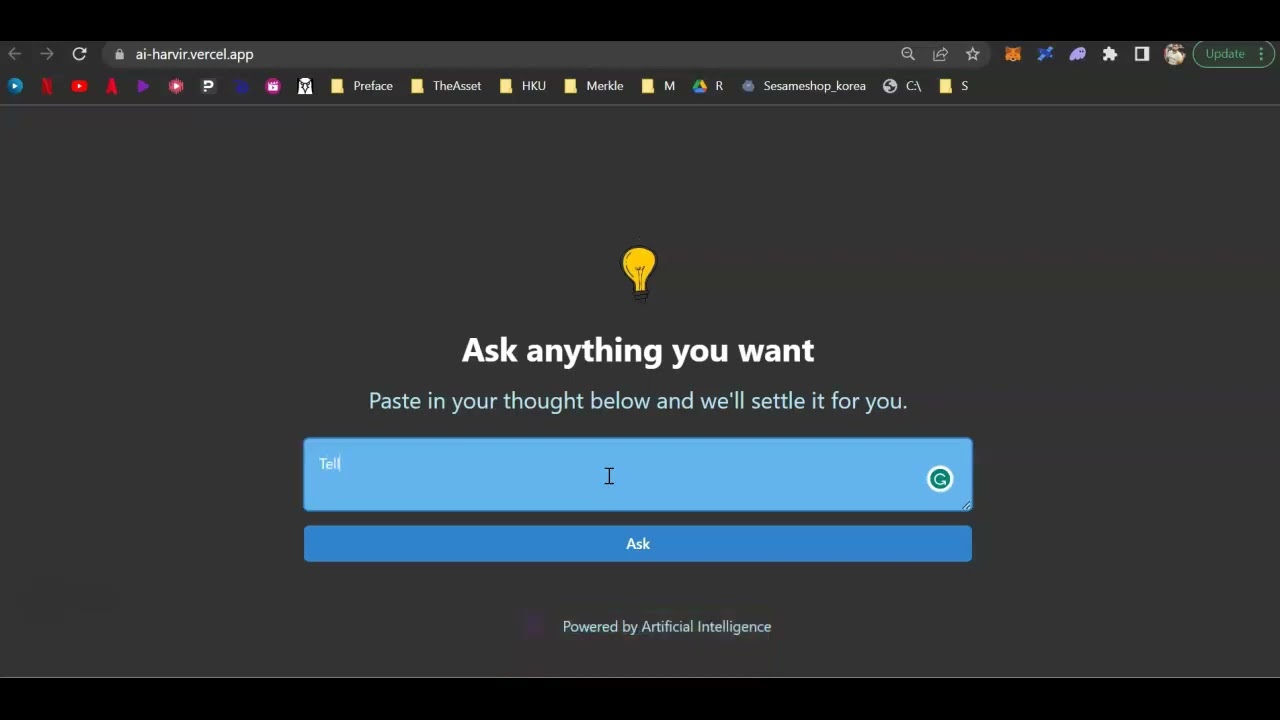 Tailored ChatGPT on own React Website