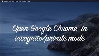 How to open Google Chrome browser window in incognito/private mode using python selenium WebDriver?