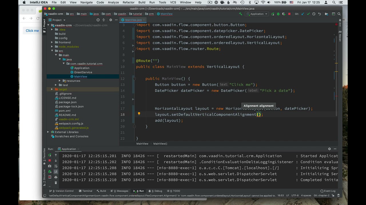 Java tutorial  The basics of component based web UIs  part 4