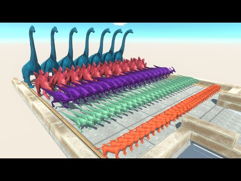 Dinosaur Race get a Gold Pig #3 - Animal Revolt Battle Simulator