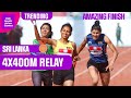 AMAZING finish to Women's 4X400 Relay! A MUST WATCH!