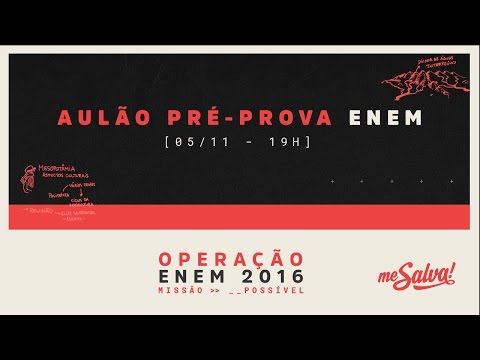 [PRÉ-PROVA] Me Salva! Matemática, Linguagens e Redação - 05/11 às 19h