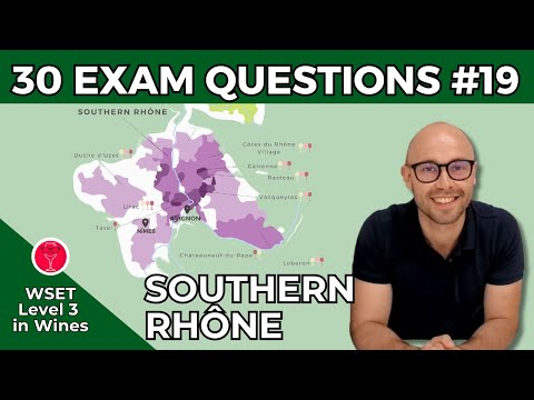 Southern Rhone: 30 Exam Questions WSET Level 3 in Wines I Video #19