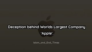 Description Behind worlds largest company Apple.