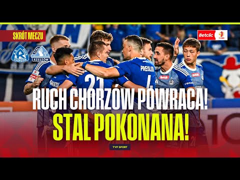 SUMMARY: RUCH CHORZÓW - STAL RZESZÓW. FORNALIK'S TEAM CONCERT, HAT-TRICK! BETCLIC 1 LIGA